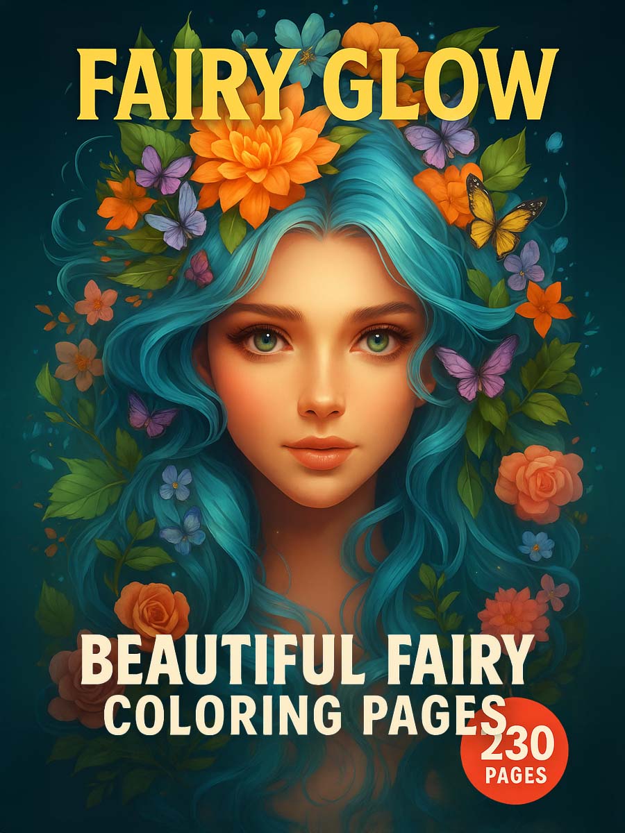 Fairy Glow – 230 Beautiful Fairy Coloring Pages 1 Fairy Glow – 230 Beautiful Fairy Coloring Pages