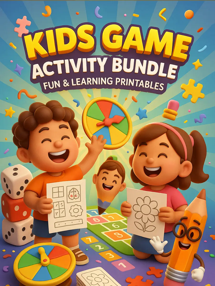 Kids Game Activity Bundle – 238 Pages of Fun & Learning 1 Kids Game Activity Bundle – 238 Pages of Fun & Learning