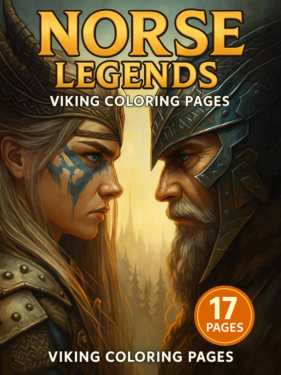 Norse Legends – 17 Viking Coloring Pages 1 Norse Legends – 17 Viking Coloring Pages