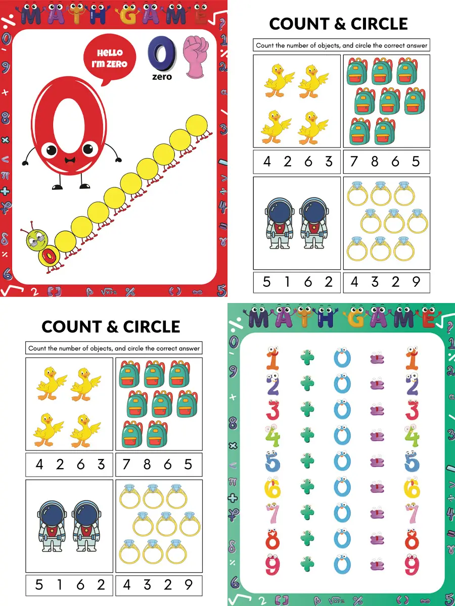 Preschool Number Game Bundle – 1170 Pages of Early Math Fun 2 Preschool Number Game Bundle – 1170 Pages of Early Math Fun - Image 2