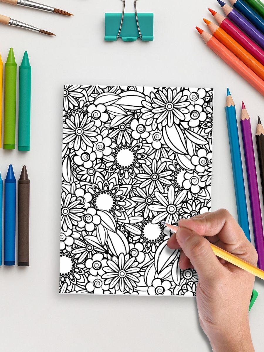 Floral Flow – 213 Mandala Flower Coloring Pages 4 Floral Flow – 213 Mandala Flower Coloring Pages - Image 5