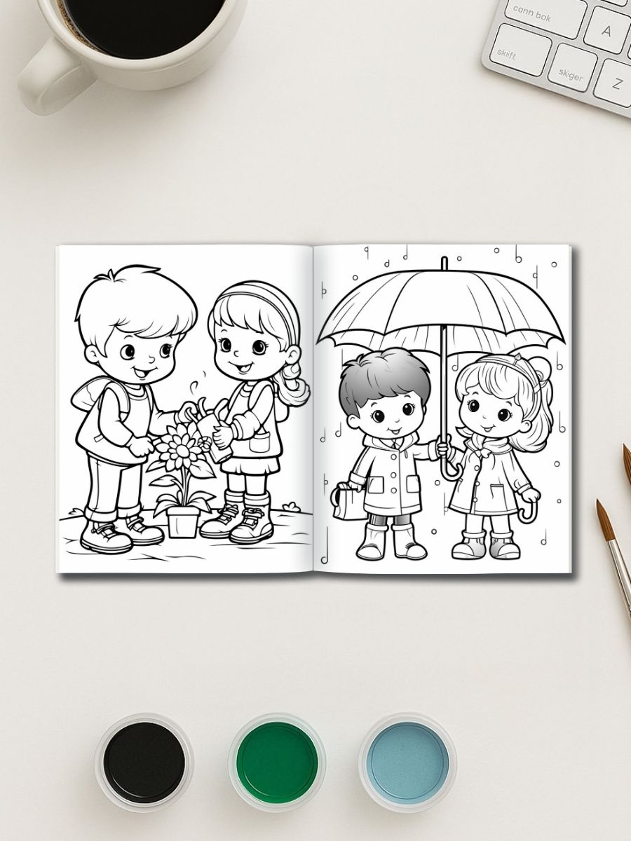 Color & Giggle Adventures - 100 Kids Coloring Pages 2 Color & Giggle Adventures - 100 Kids Coloring Pages - Image 2