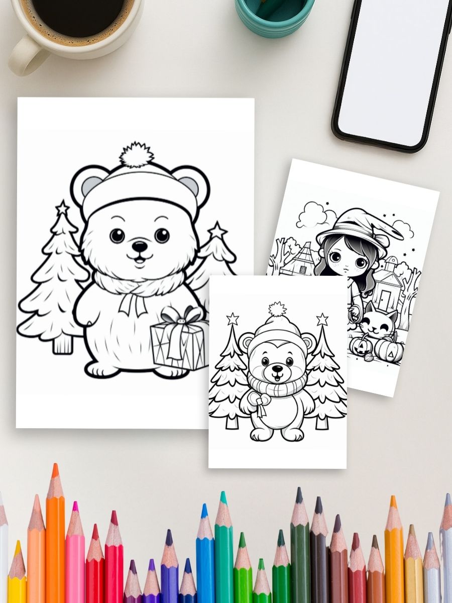 Holiday Fun Pack – 60 Kids Holiday-Themed Coloring Pages 3 Holiday Fun Pack – 60 Kids Holiday-Themed Coloring Pages - Image 3