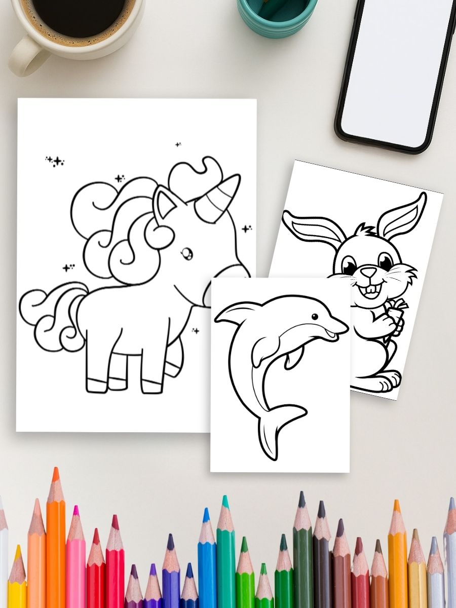 Animal Friends Forever – 65 Cute Coloring Pages for Kids 3 Animal Friends Forever – 65 Cute Coloring Pages for Kids - Image 3