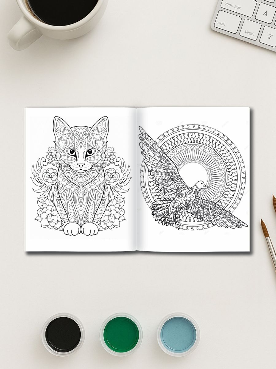Wild & Whimsical – 163 Mandala Animal Coloring Pages 2 Wild & Whimsical – 163 Mandala Animal Coloring Pages - Image 3