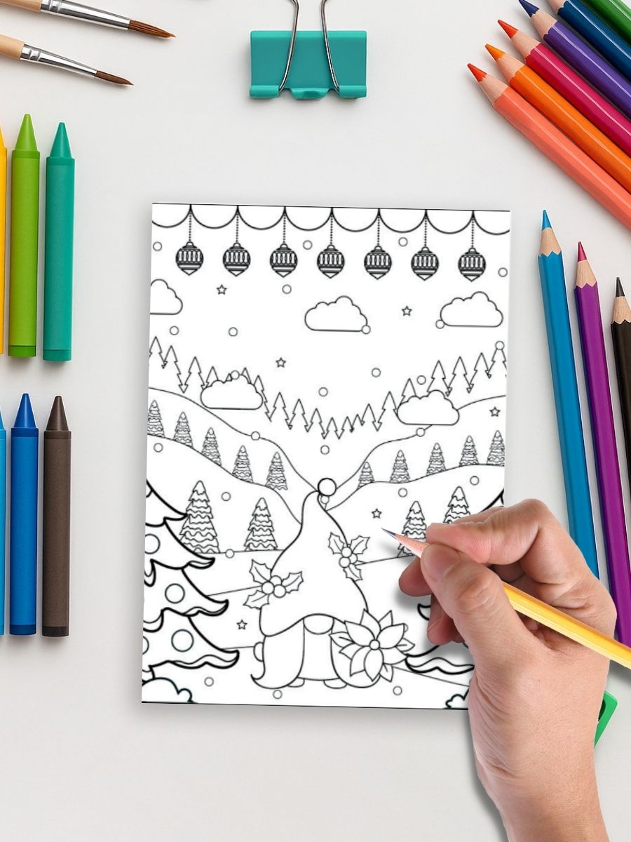 Christmas Magic – 171 Holiday-Themed Coloring Pages - Image 5