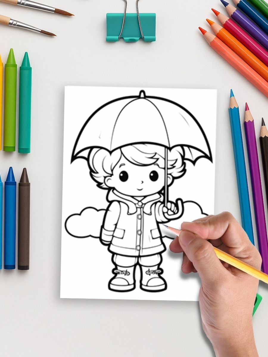 Weather Wonders – 200 Weather & Season-Themed Coloring Pages 4 Weather Wonders – 200 Weather & Season-Themed Coloring Pages - Image 4