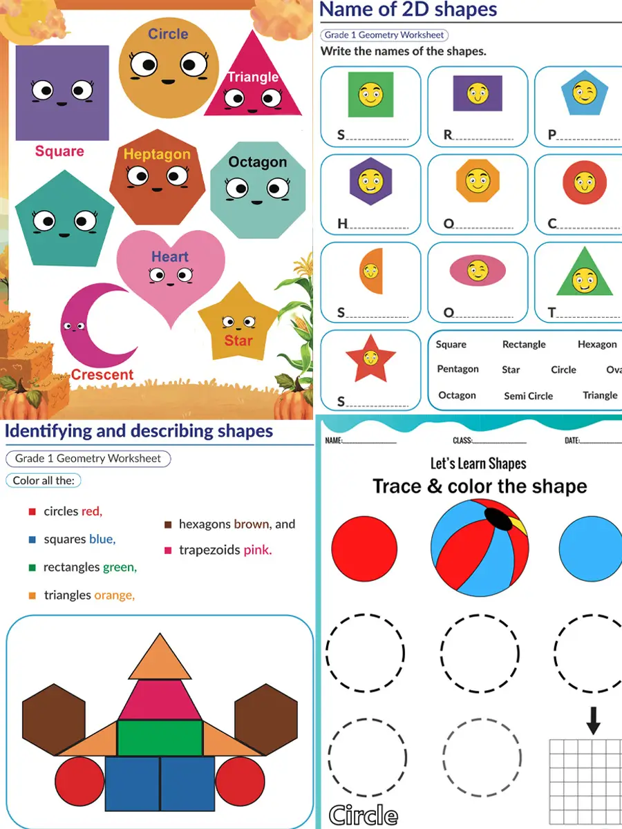 Super Shapes Activity Bundle – 456 Pages of Printable Shape Games and Worksheets 2 Super Shapes Activity Bundle – 456 Pages of Printable Shape Games and Worksheets - Image 2