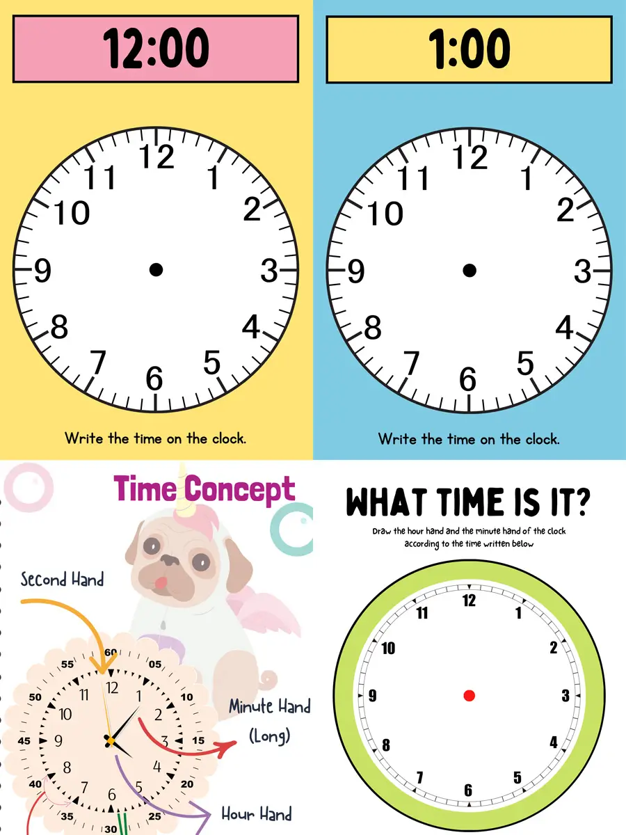 Tick Tock Time Bundle – 360 Pages of Time Learning Games & Worksheets 2 Tick Tock Time Bundle – 360 Pages of Time Learning Games & Worksheets - Image 2